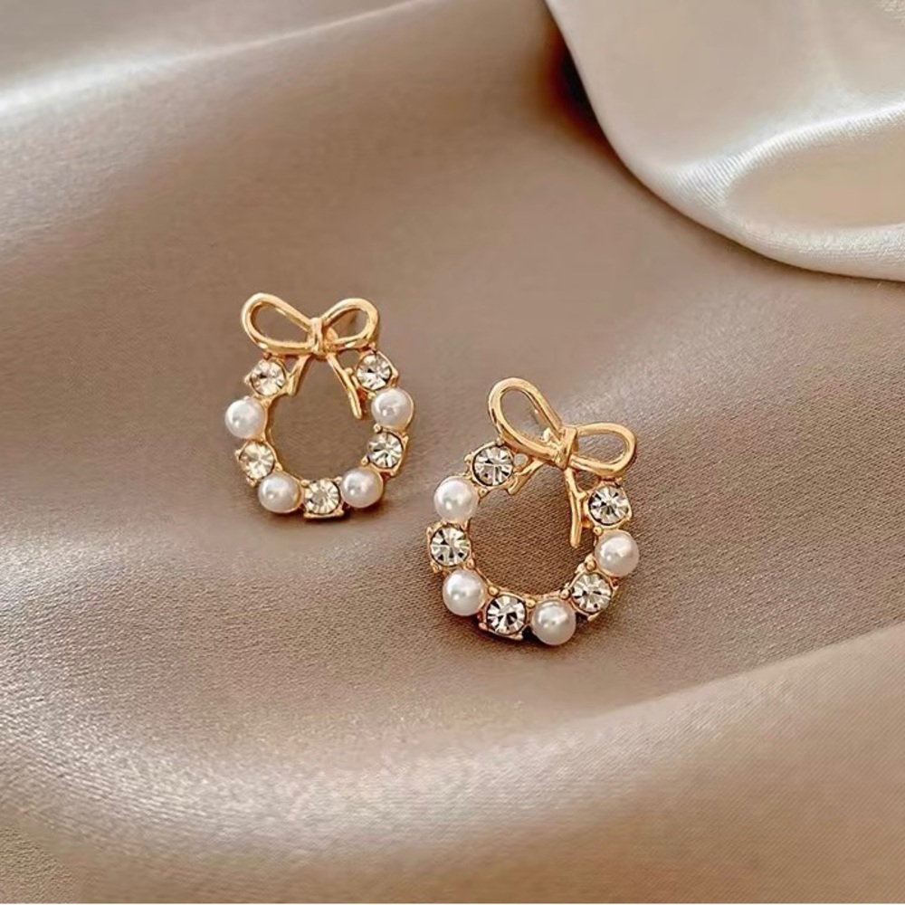 Christmas style earrings(silver)